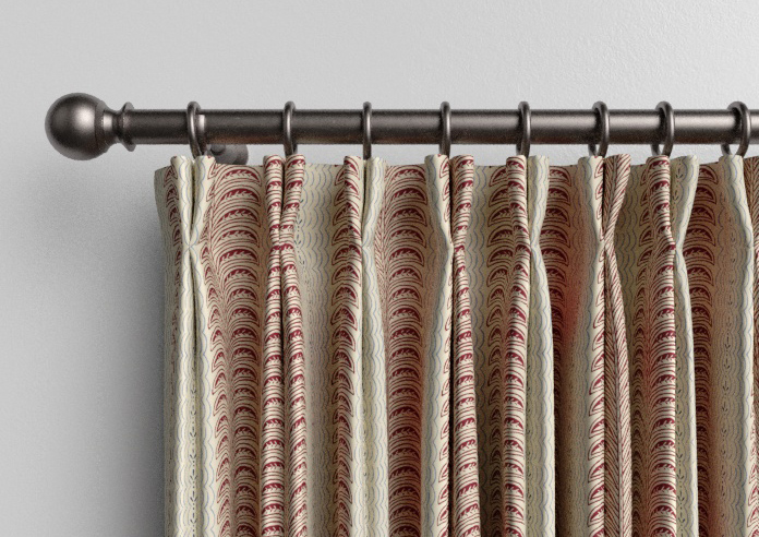Land & Shore Fintra Stripe, Red Blue - Made to Measure Curtains - Image 10